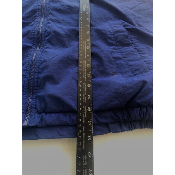 Vintage 90s Nike Big Embroidered Swoosh Hooded Jacket Full zip Size L - Picture 9 of 9